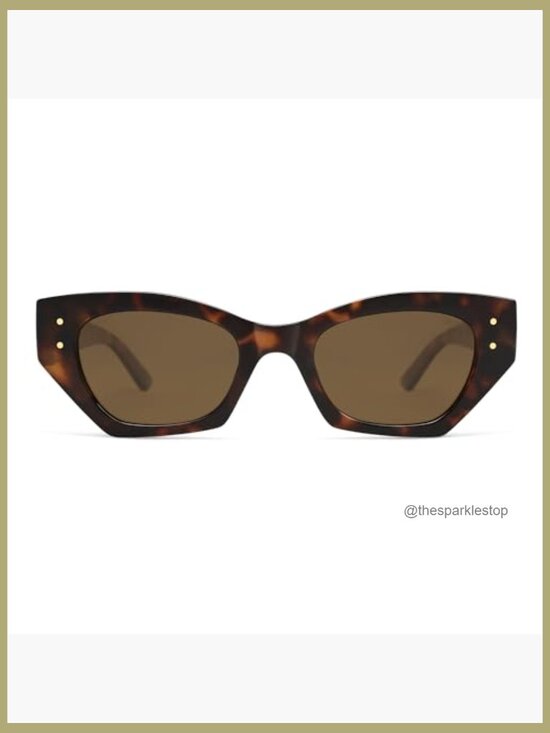 Retro Cat Eye Polarized Sunglasses with Plastic Frame main image 7